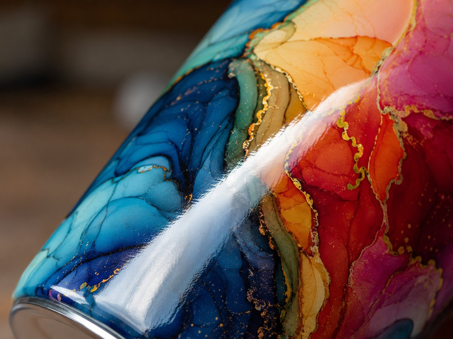 Folientransfer — Detailaufnahme
